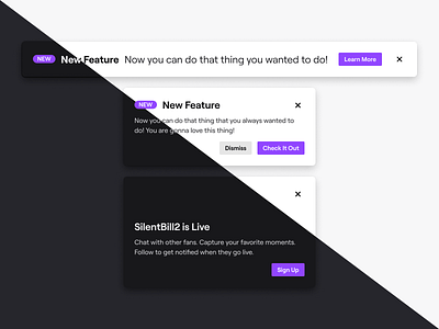 Twitch Callouts callouts dark mode design system light mode theming