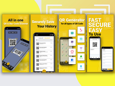 QR Code App Screen Shot For App Store app branding design ui ux