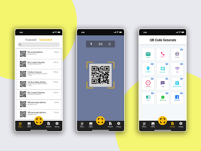 QR Code App Design 2 branding design ui ux