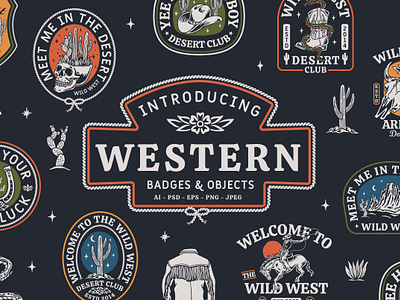 Western Badges and Objects