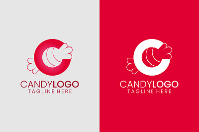 Letter C candy logo c candy letter logo