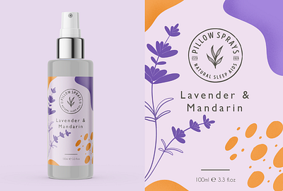 Label Design - Lavender branding cosmetic design flat illustration label label packaging lavender packaging