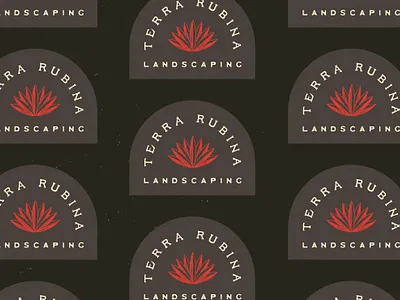 Terra Rubina Logo Concept agave agency branding branding branding design design graphic design icon illustration landscaping lettering logo logodesign retro typography vector vintage