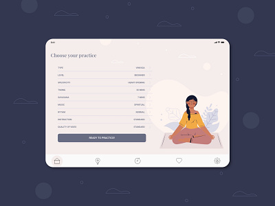 Settings - Daily UI 007 app dailyui dailyui007 dailyuichallenge design digital downdogapp interfacedesign ipadapp settings settings page settings ui ui userexperiencedesign webdesign wellness yoga yoga app