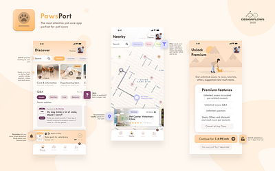 Designflows 2020 Contest | Pets Lover App app app design contest designflows mobile ui ui