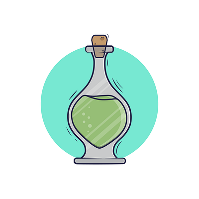 Magic Bottle - Flat Designs branding design graphicdesign graphics greece illustration illustrator inspired logo magic vector