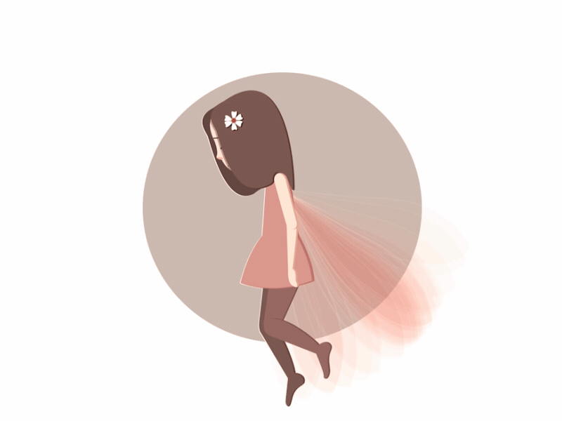 Relaxed Fairy 2d after effects animation character illustration motion motion graphic