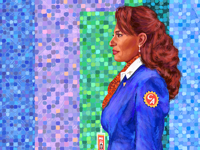 Jackie Brown airport badass california illustration jackie brown mosaic movie pam grier photoshop quentin tarantino tarantino travel