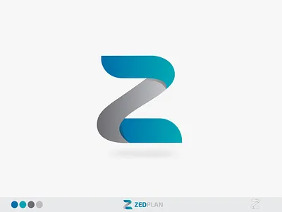 Z Logo - ZedPlan Brand Identity design fluent design gradient illustration illustrator letter logo logo design logotype photoshop software company z