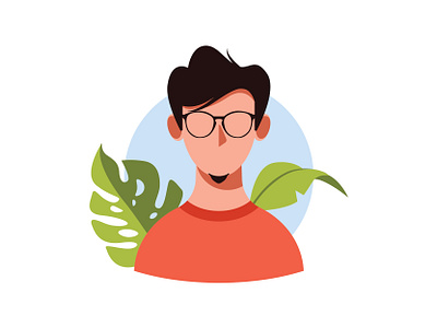 01. Male Avatar Icon avatar flat design illustration people user interface vector