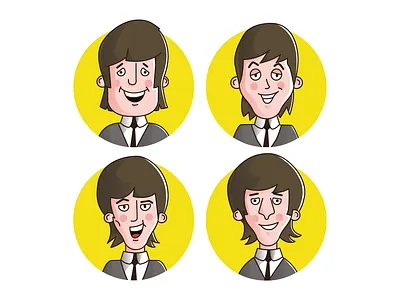 The Beatles design digital illustration digitalart illustration illustrator music thebeatles vector vectorart
