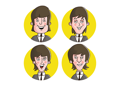 The Beatles design digital illustration digitalart illustration illustrator music thebeatles vector vectorart