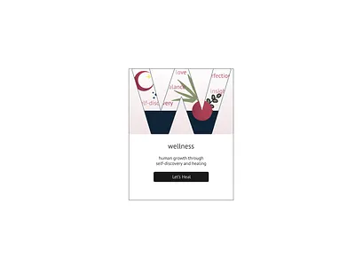 Self-care and Wellness cards designs illustration ui wellness