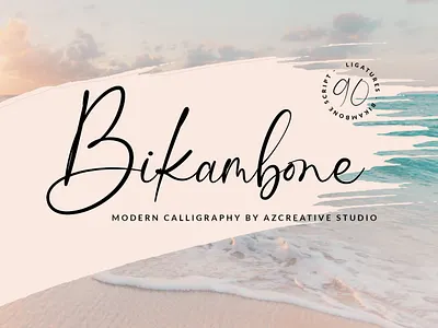 Bikambone Modern Calligraphy Font calligraphy calligraphy logo font invitation invitation font invitations modern wedding wedding invitation weddings