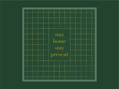 Stay Home Instagram Graphic - 5 of 5 design pattern stay home stay present type typography