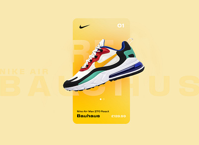 Nike React Bauhaus - App Concept app design ecommerce fashion interaction interface interface design nike ui ux