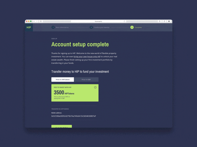 HiP Property prototype