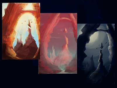 Colour Studies! 2d art enviroment environment art illustration krita