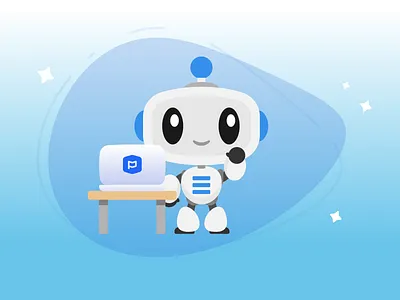 Pico Tips design helper illustration mascot pico robot