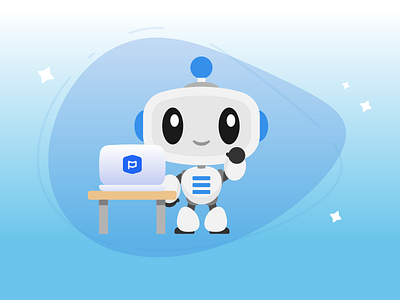 Pico Tips design helper illustration mascot pico robot