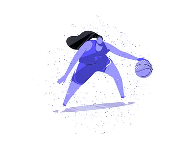 Basketball player design flat illustration vector