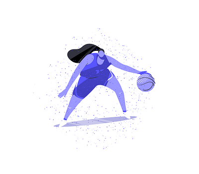 Basketball player design flat illustration vector