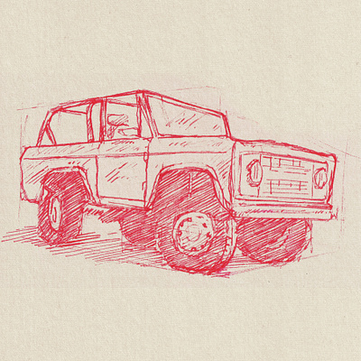 Bronco Sketch car drawing illustration sketch sketchbook sketches