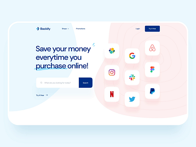 Landing Page: Hero Exploration animation cashback clean design hero hero exploration hero image interaction landing landing animation landing design landing page landing page design landing page ui modern modern landing saas landing ui