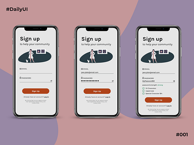 #DailyUI001 app branding design typography ui ux