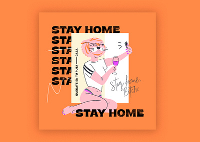 Stay home, bitch covid19 cuarentena nudes quarentine stay home tiger