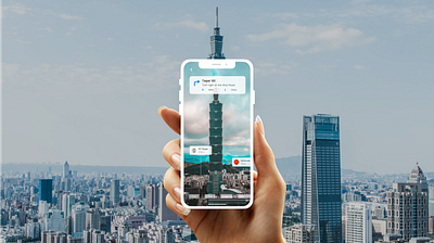 Explore Taipei Through Augmented Reality augmented reality taipei taiwan ui