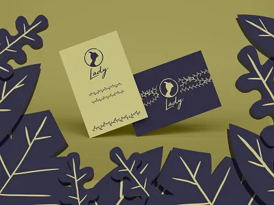 Lady Logo Brand with Leaves Illustration branding illustration illustration art logo logo design logo mockup mockup vector