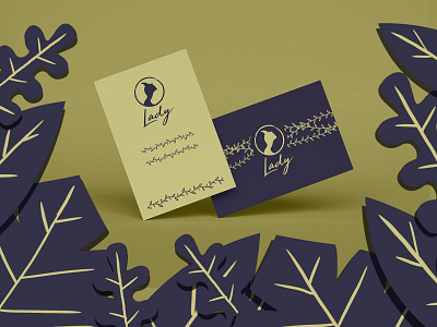 Lady Logo Brand with Leaves Illustration branding illustration illustration art logo logo design logo mockup mockup vector