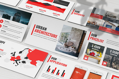 Urban - Architecture Powerpoint Template business presentation clean finance investor lookbook pitchdeck powerpoint template presentation simple slides