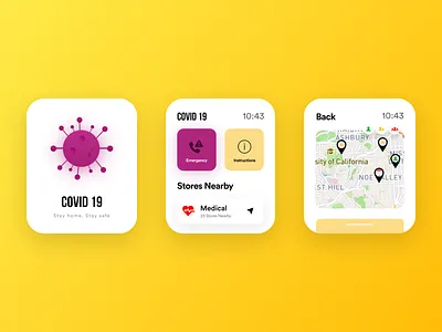 Lockdown - Assistance adobexd app design ui uidesign uidesigner uidesigns uiux uiuxdesign user userexperience ux