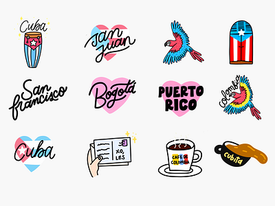 Stickers collection bogota cafe colombia colombianparrot cuba cubita emojis guacamaya habana heart imessage imessage stickers parrot postcard puertorico sanjuan stickers tropical whatsapp whatsappstickers