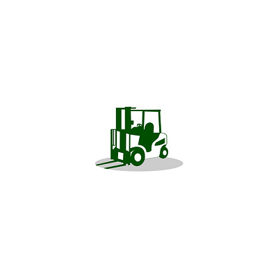 Green Forklifts Vector cargo delivery distribution equipment forklift hydraulic industrial industry inventory lift lifting machine package service shipment storage transport truck vector vehicle