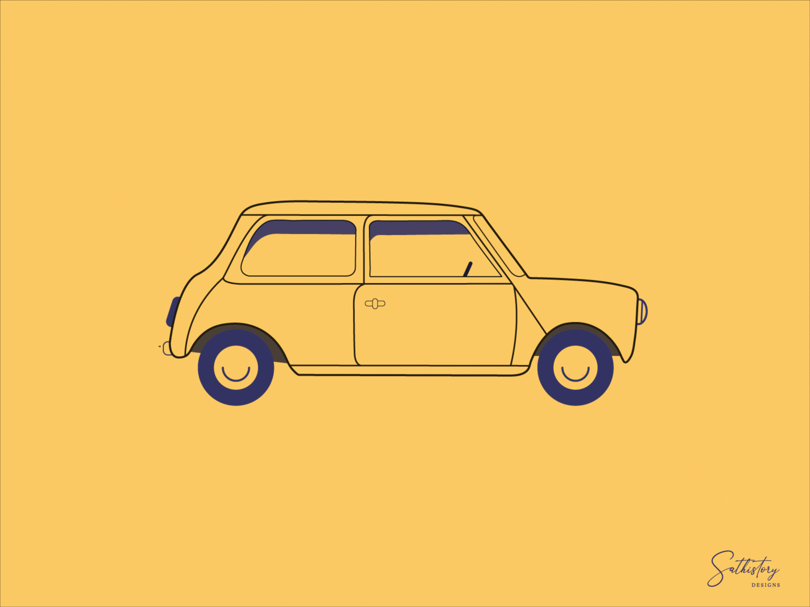 Car Animation adobe aftereffects animation bean car designthursday dribbble illustration illustrator loading moving mrbean nmwdesigns speed stroke wheel