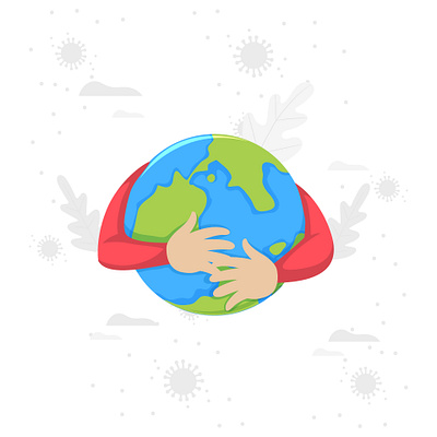 save earth design flat flatdesign illustration ui vector