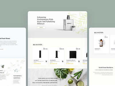 Tech Fragrant Website Template 2020 adobe photoshop cc adobe xd branding concept creativerafat fragrant maxrafat tech company tech startup ui website