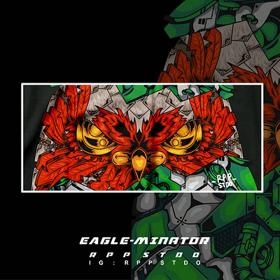 EAGLE-MINATOR artforsale artwork artworkforsale custom customart eagle eagleart mecha mechanic mechanical vectoreagle vectors