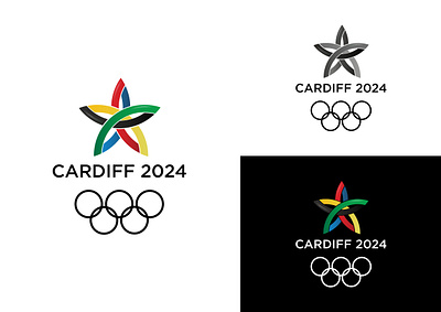 Cardiff 2024 brand branding bridges campaign celtic knot culture daffodil graphic design logo olympic games olympics