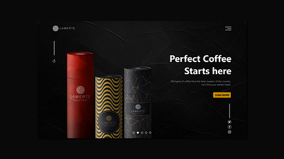 UI/UX design for Lawerte premium coffee coffeee design logo logotype page ui uidesign uiux uiuxdesign uiuxdesigner ux ui uxdesign web webdesig website