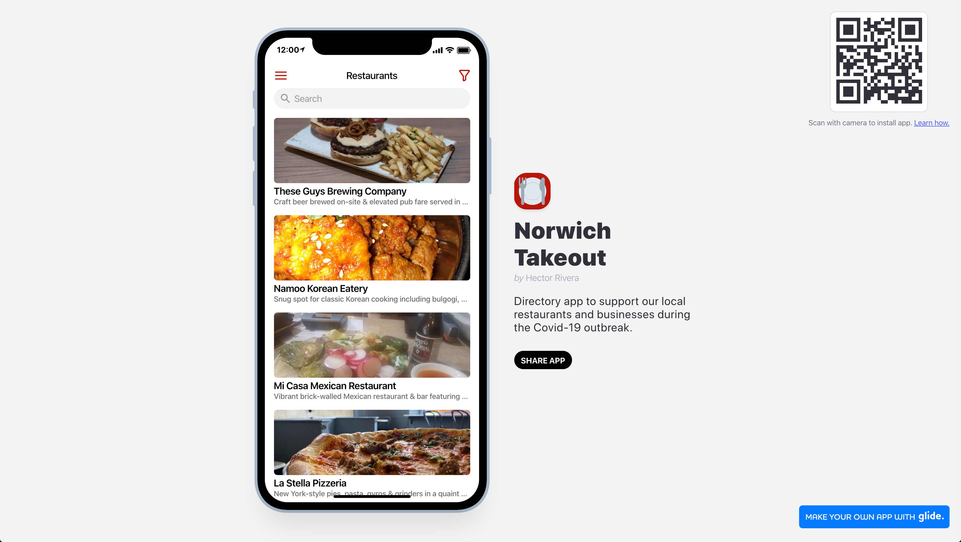 Example of Norwich Takeout