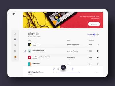 Music Application app application banner dashboard design design icon icon design illustration menu music music player navigation navigation bar slider typography ui ux vector web