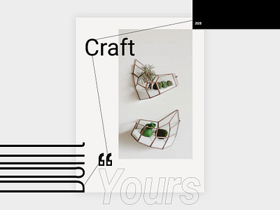 Craft branding design flat flyer flyer design illustration typography vector web