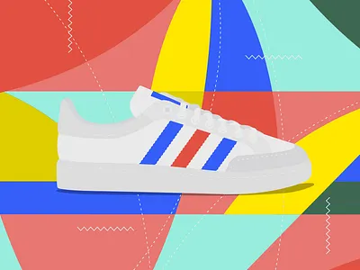 Classic shoes 3 adidas adidas originals illustration illustrator cc oldschool shoes sneakers vector