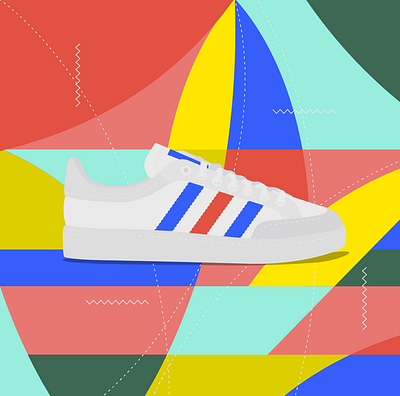 Classic shoes 3 adidas adidas originals illustration illustrator cc oldschool shoes sneakers vector