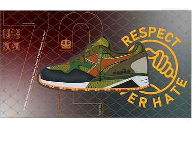 Diadora N9002 branding design green illustration logo photoshop ui vector
