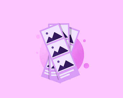 Photos 2d design dribbble icon illustration inspirations minimal photos shot simple vector